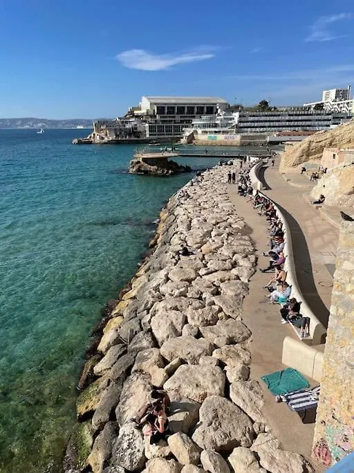 Grand Appart Retro Vieux-Port Panier Mucem Marseille Appartement